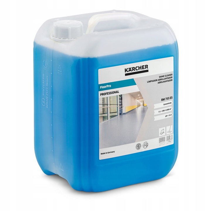 Solutie curatat podele, Karcher, RM 755 ES, 10l, fara spuma, parfum citric