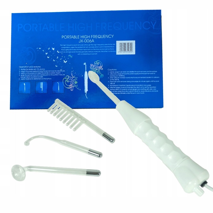 Aparat Darsonval Multico, 4 pelote, alb, 10W