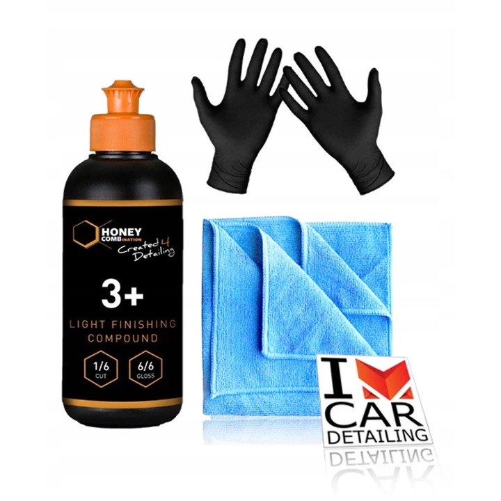 Pasta polerska Honey Light Finish 3+, 1000ml, anti-holo, pentru lacuri delicate