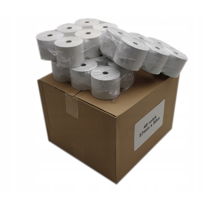 Rulouri termice 57x80mm, 6 bucati, alb