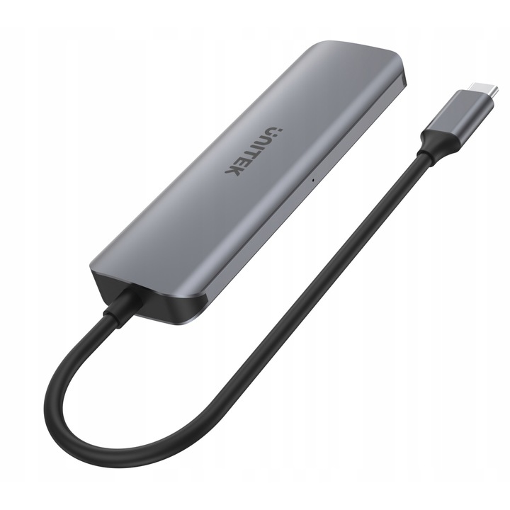 USB хъб Unitek H1107A, 4 порта, 5 Gb/s, micro USB, 110x34,8x12,3 мм