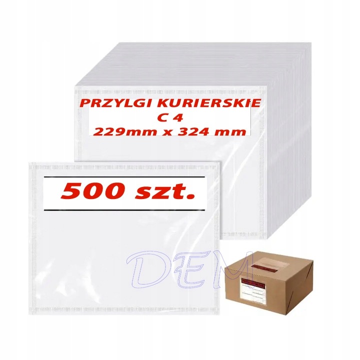 Plicuri C4 set 1000 buc, folii transparente, rezistente, 229x324mm