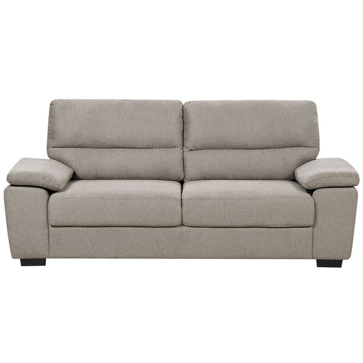 Canapea cu 3 locuri tesatura maro deschis Vogar