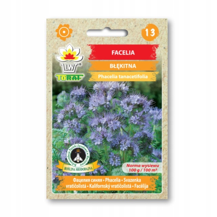 Seminte Facelia blekitna, 50g, miododajna, pentru poplon