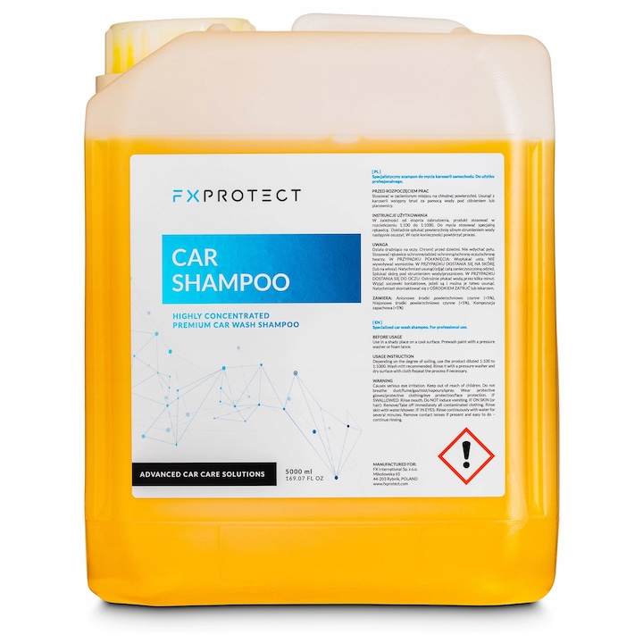 Sampon auto FX Protect 5L, dens, eficient, spuma activa