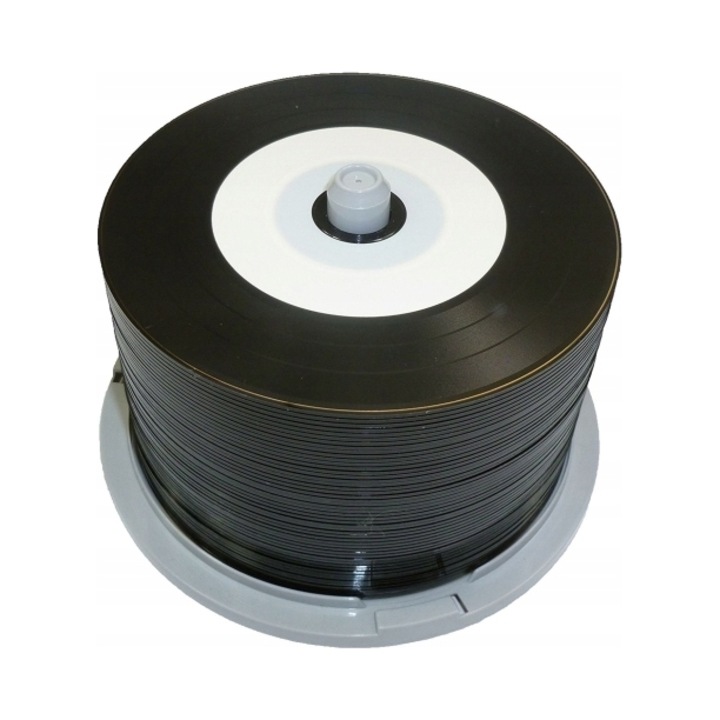 CD-R Ritek 700 MB, 50 bucati, viteza 52x, alb/negru, Cake Box