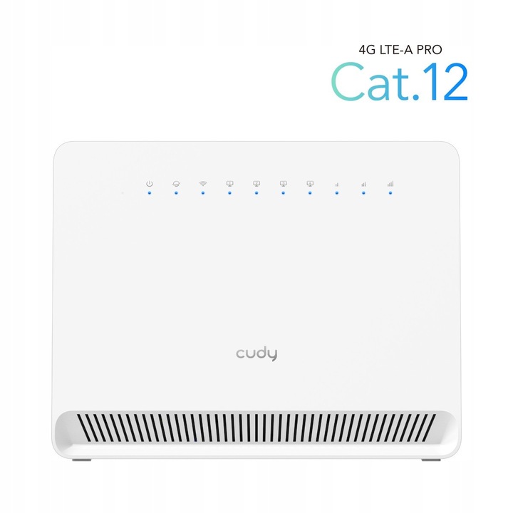 Router 4G LTE Cudy LT15V AX3000, fehér, 190x50x148.8mm, komplett készlet