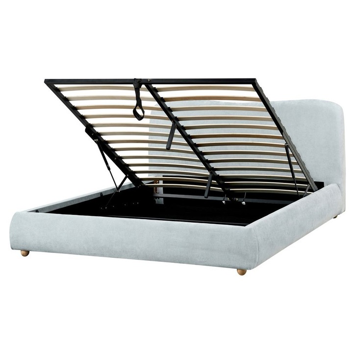 Pat otoman Blagnac 160 x 200 cm Albastru deschis