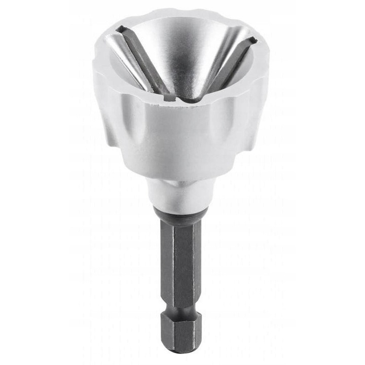 Accesoriu pentru filete Hoegert Technik 3-19 mm, 1/4" HEX, 3 lame din carbura tungstenului, pentru metal si plastic