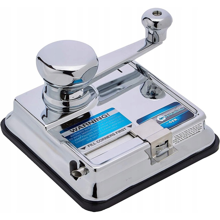 Aparat de injectat tutun OCB Micromatic Duo, cromata, pentru gilze 15mm si 25mm