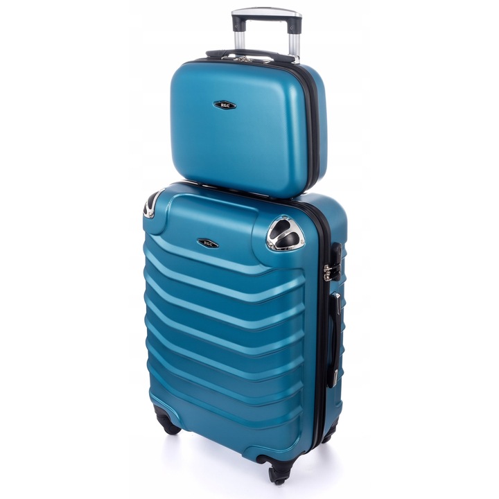 Set 2in1: Troler RGL, cabina, 55x36x23cm, grafit, cu cod de securitate