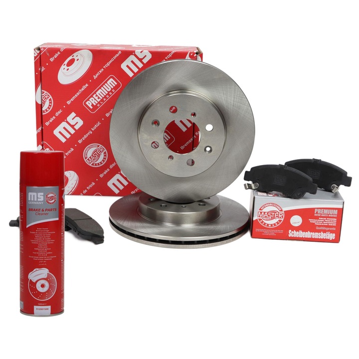 Master-Sport féktárcsa és fékbetét készlet, első, 24012101050, 1.3-1.5L, Honda/ROVER