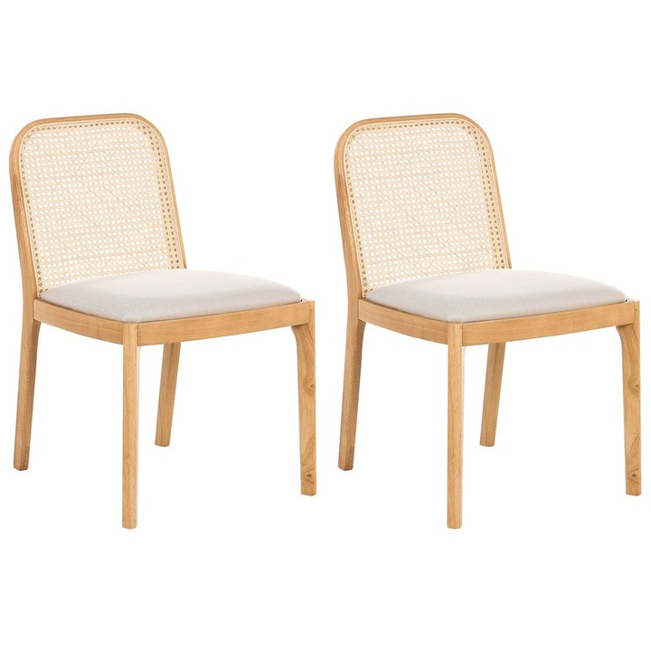 Set de 2 scaune dining Edina Maro deschis