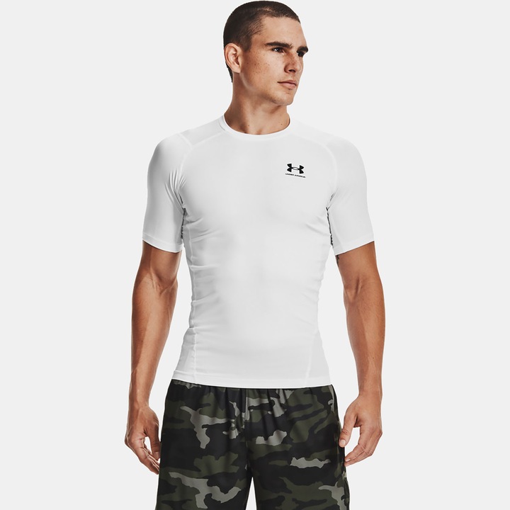 Under Armour, Tricou pentru antrenament HeatGear®, Alb, M
