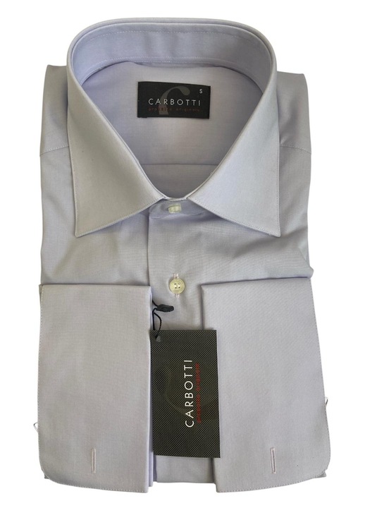 Férfi hosszú ujjú ing, mandzsettás, lila színű, S méret, pamut-poliészter anyag