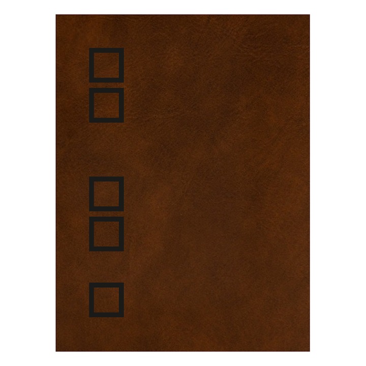 Agenda A4 PU Diamond Line, Maro inchis, 5 buc/set