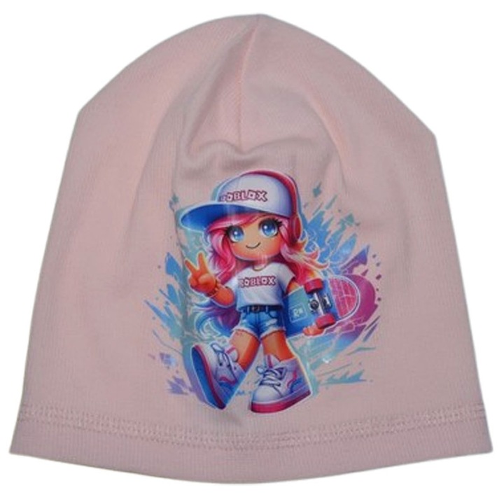 Caciula din bumbac, pentru fete, Mini Junior, CA0603R5, Roz 127178