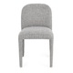 Set 2 scaune dining textil gri Antara 47.5x57.5x81h