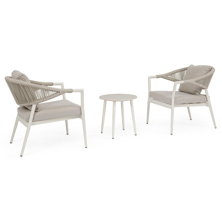 Set mobilier gradina, terasa Millor 69x75x77h, ø45x45h