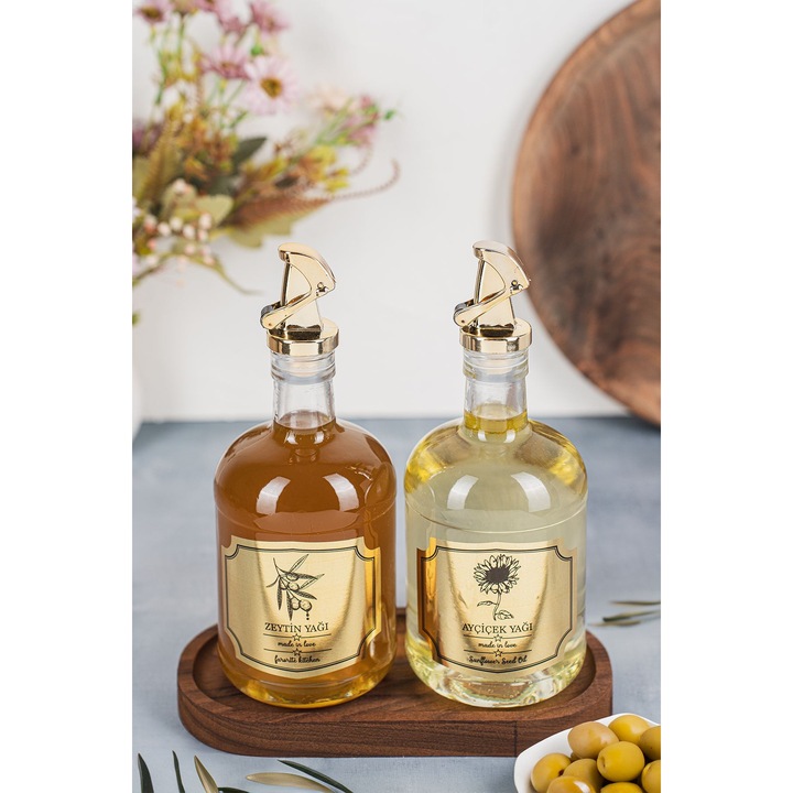 Set oliviere, Hermia Concept, 6 piese, sticla, transparent, 10x10x21cm