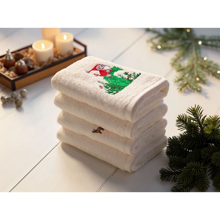 Комплект кърпи за баня Colorful Cotton, 100% памук, 450 гр/м, многоцветни, 30x50см (4 броя)