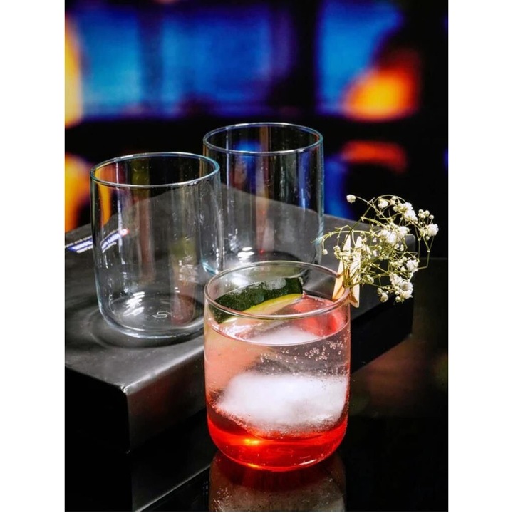 Set pahare din sticla (6 piese), Hermia Concept, transparent, 7x7x9cm, 270ml