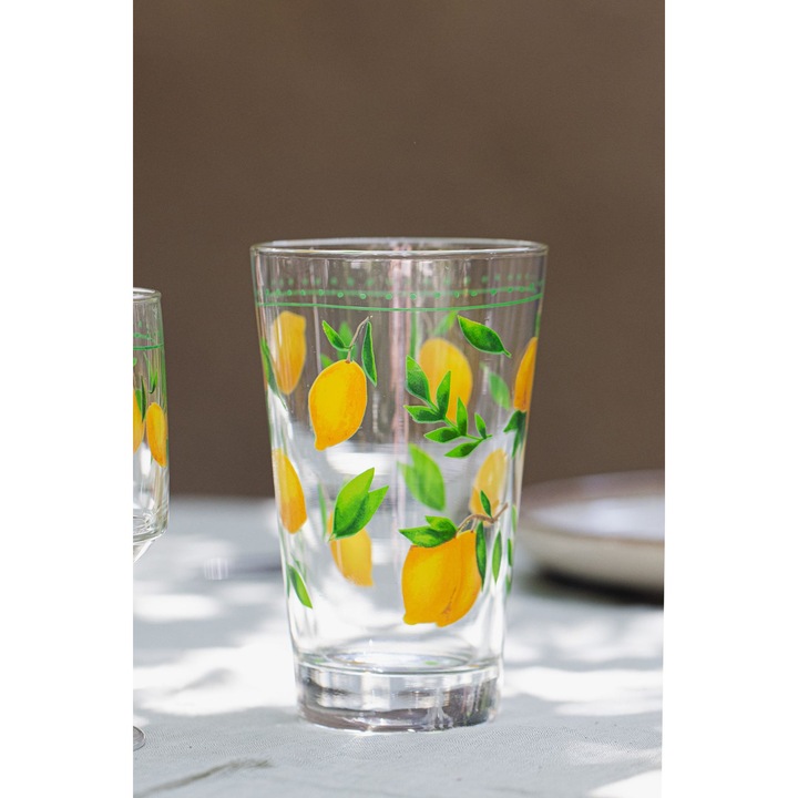 Hermia Concept pohárkészlet, átlátszó, 8,3x8,3x13,4cm, 395ml, 4 darab