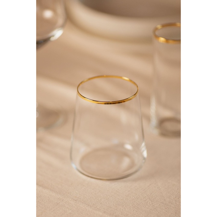 Hermia Concept pohárkészlet, 4 darabos, átlátszó, 9x9x10cm, 420ml