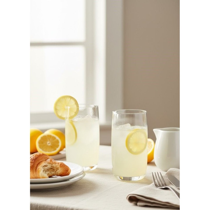 Hermia Concept 313 üvegpohár készlet, átlátszó, 7,5x7,5x15cm, 540ml (6 darab)