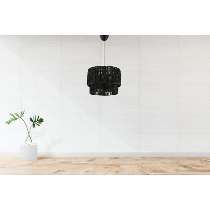 Полилей Opviq 149, метал, черен, регулируеми размери 35-60см, 1 x E27