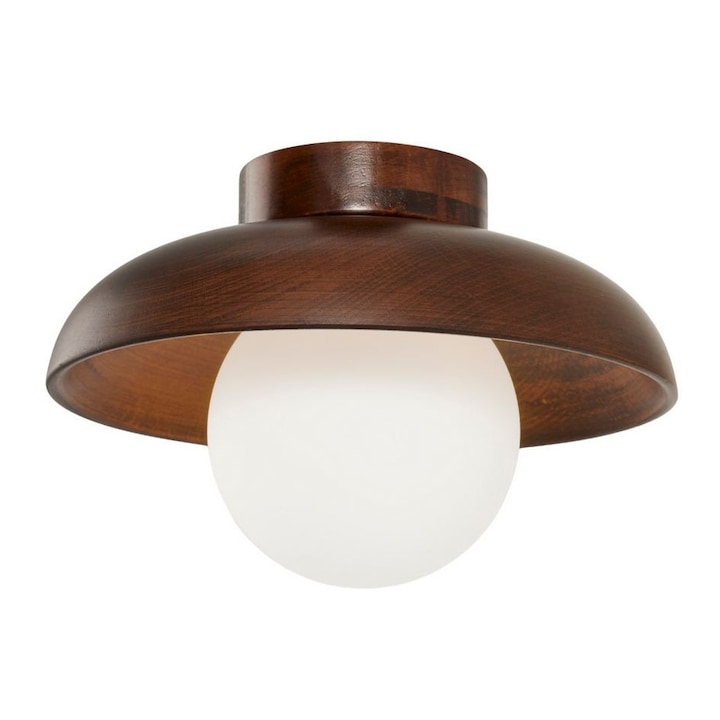 Аплик за стена, Opviq, орех, бял, размери 24x12см, 1 x G9, макс. 10W