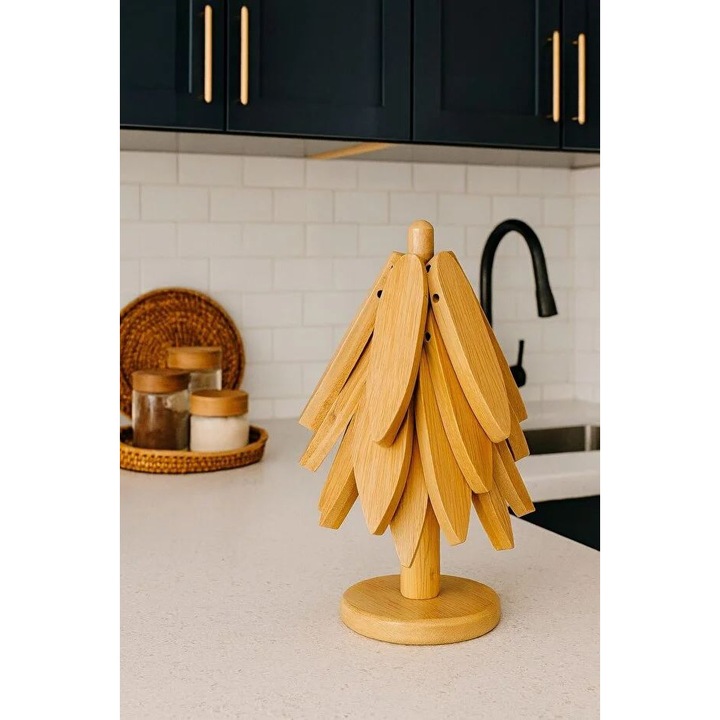 Hermia Concept élelmiszeres doboz, 100% bambusz, 10x10x23cm, mosogatógépben mosható