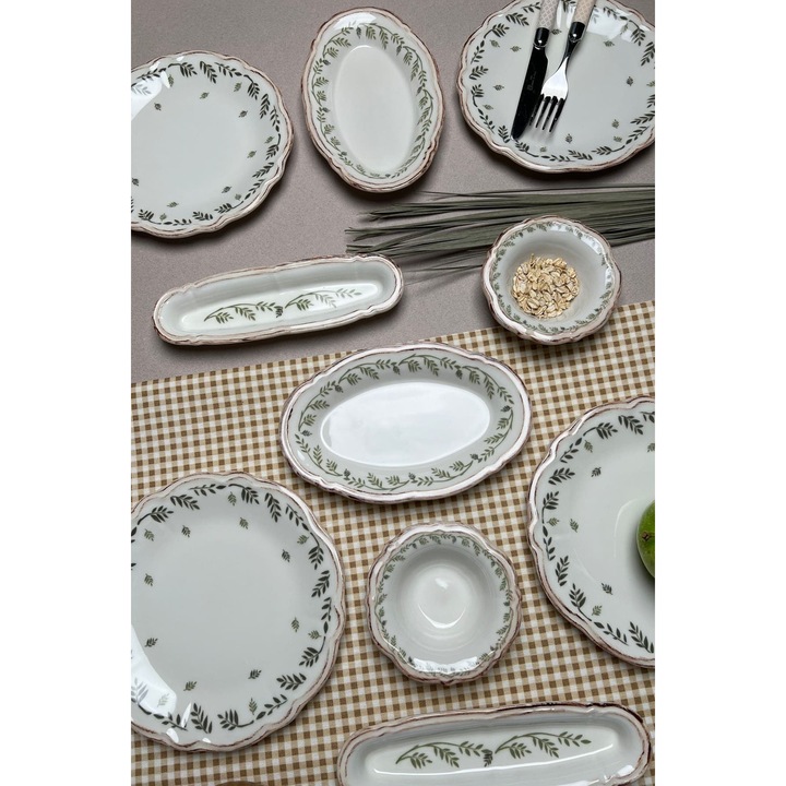 Set de mic dejun (14 piese), Hermia Concept, multicolor, 21x21cm, 11x11cm, 22x22cm