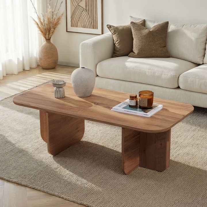 Masa de cafea, Woody Fashion, pin atlantic, 120x41x60cm, 18mm, capacitate 25kg