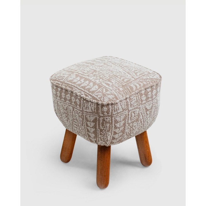 Comoda Atelier Del Sofa Tuffet 029, bej, 40x45x40cm, picioare nuc