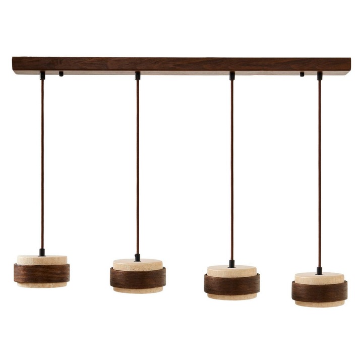 Lustra Opviq 419, bej, nuc, dimensiuni 100x6x4cm, inaltime ajustabila 16-146cm