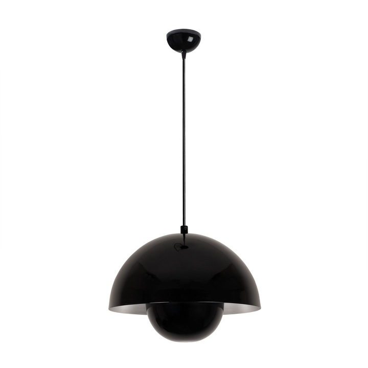 Lustra Opviq 937, metal, neagra, inaltime ajustabila 35-115 cm, dimensiune baza 10x6 cm