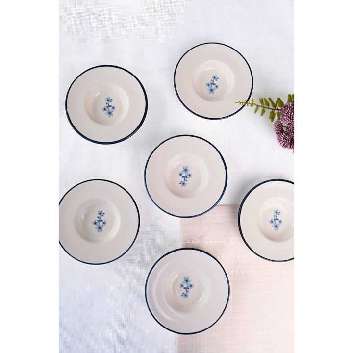 Tányérkészlet, Hermia Concept, 12x12cm, 6 darab, többszínű