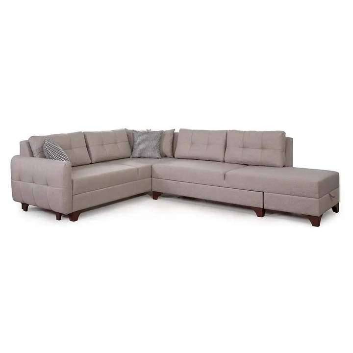 Canapea coltar, Atelier Del Sofa, crem, 8 perne, 230x285cm, 240kg capacitate