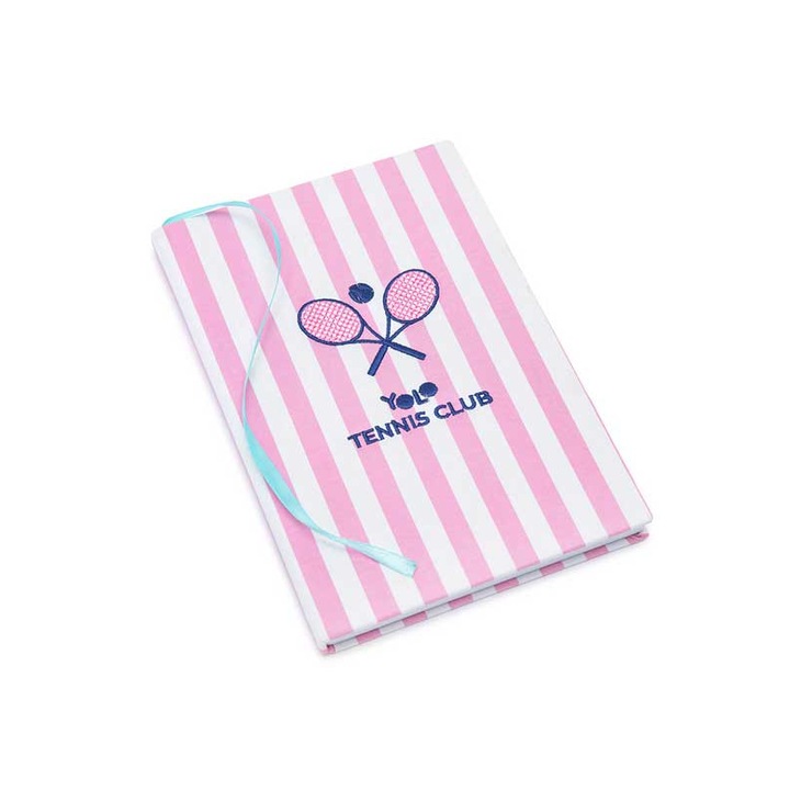 Agenda, YOLO, A5, pagini albe, roz/alb