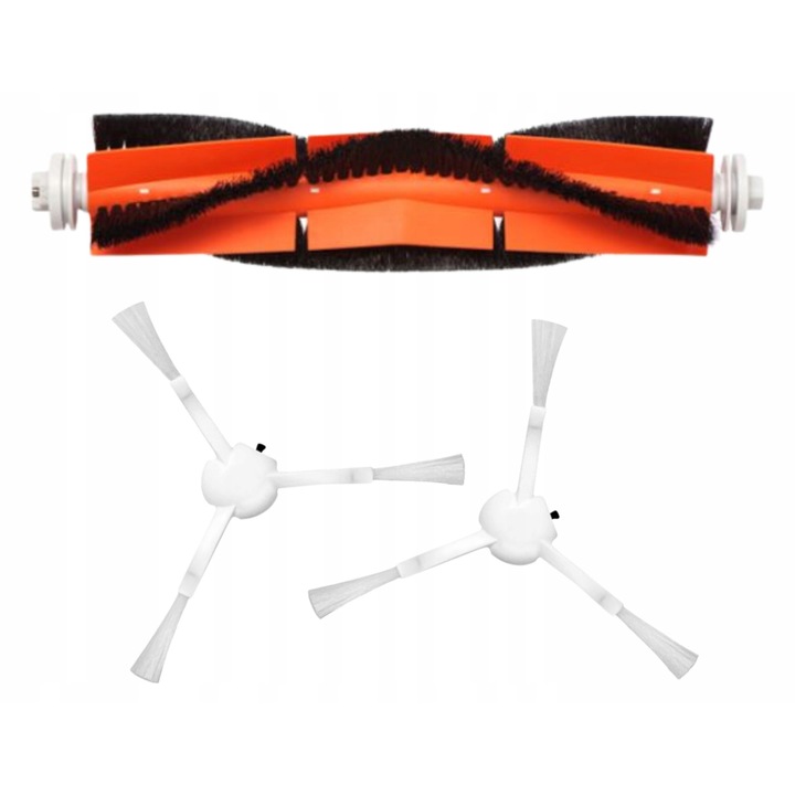 Set perii colectare praf, AreoSe, Compatibil cu Xiaomi Vacuum Mop 1C, 2, Ultra, S10+, X10, X20+, Dreame F9, perie principala, perii laterale, calitate