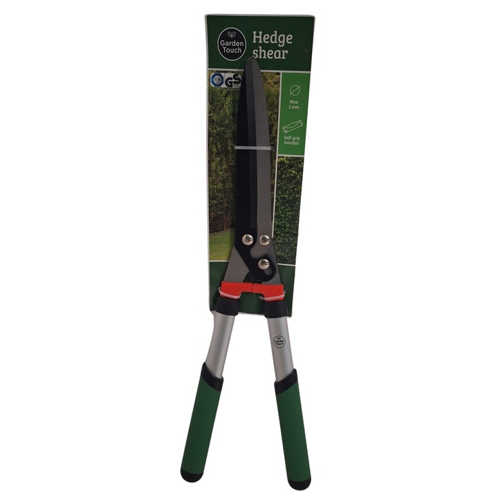 Foarfeca pentru gard viu Garden Touch, lama 25 cm, lungime totala 61 cm, manere ergonomice Soft Grip