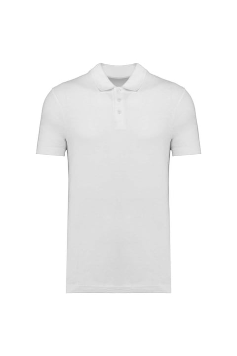 Tricou polo unisex Kariban KA295, 100% bumbac pique, croiala dreapta, cu 3 nastur - KA295, Alb