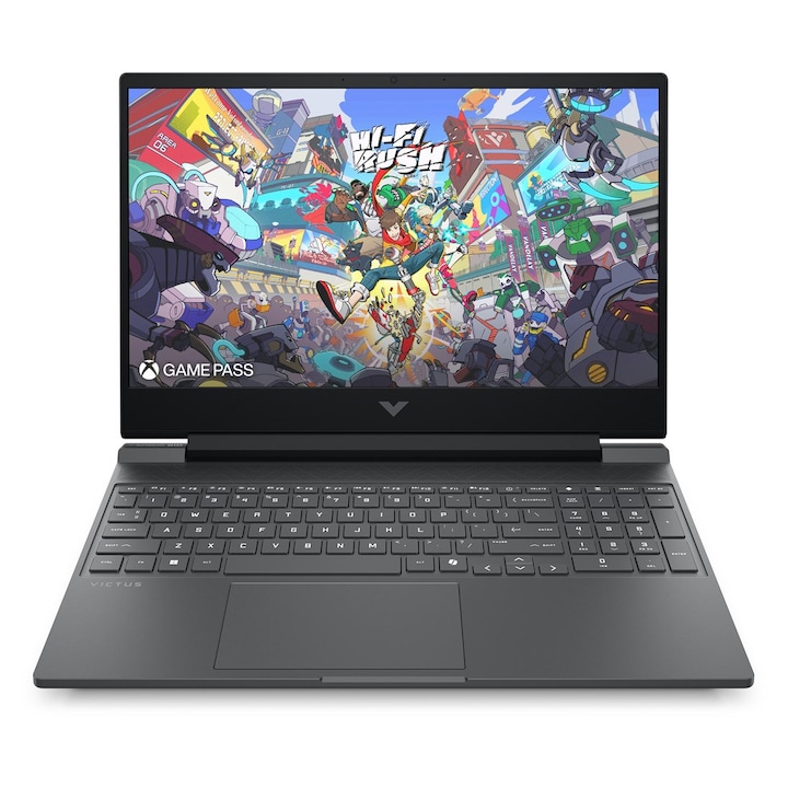 Laptop HP Victus 15, 15.6" Full HD, AMD Ryzen™ 7 7445HS pana la 4.7 GHz, 16 GB RAM DDR5 5600, 512 GB SSD, NVIDIA® GeForce® RTX 4050 6 GB, Windows 11 Home, Black 512 GB