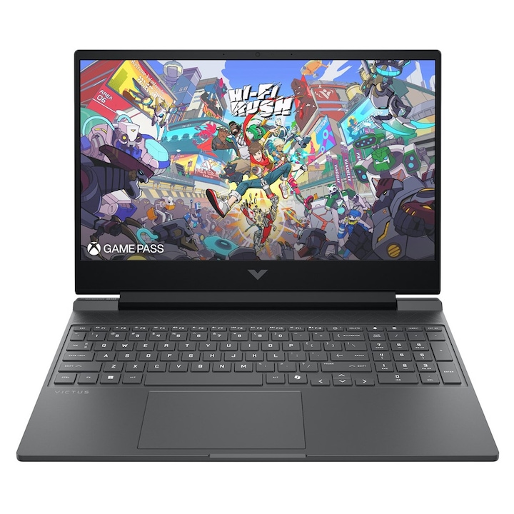 Laptop HP Victus 15, 15.6" Full HD, AMD Ryzen™ 7 7445HS pana la 4.7 GHz, 16 GB RAM DDR5 5600, 512 GB SSD, NVIDIA® GeForce® RTX 4050 6 GB, Free Dos, Black 512 GB