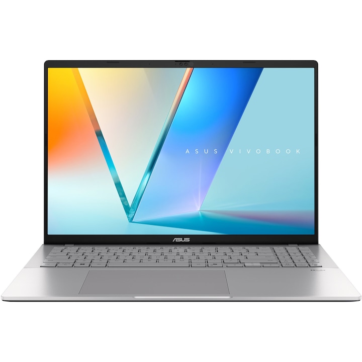 Laptop ASUS Vivobook S16, 16" WUXGA, Intel® Core™ 5 210H pana la 4.8 GHz, 16 GB RAM DDR5, 512 GB SSD, Intel® UHD Graphics, Windows 11 Home, Cool Silver 512 GB