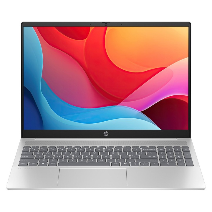 Laptop HP Pavilion 16, 16" 2K, AMD Ryzen™ 5 8540U pana la 4.9 GHz, 16 GB RAM LPDDR5 6400, 512 GB SSD, AMD Radeon Graphics, Windows 11 Home, Natural Silver 512 GB