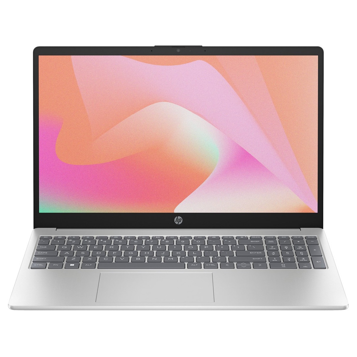 Laptop HP 15, 15.6" Full HD, Intel® Core™ Ultra 7 155H pana la 4.8 GHz, 24 GB RAM DDR5 5600, 512 GB SSD, Intel Arc Graphics, Free Dos, Natural Silver 512 GB