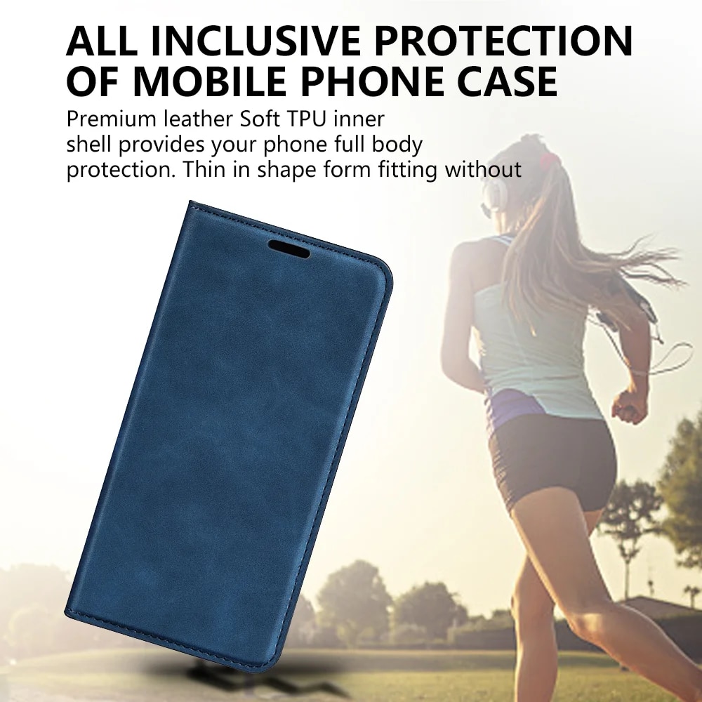 Husa Flip Tip Carte Deluxe Compatibila cu Honor Magic 8 Lite, Piele Ecologica, Stand, Navy Blue