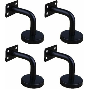 Suporturi pentru balustrade de scara, set de 4, otel inoxidabil, 60x60mm, pentru tuburi de 45-60mm